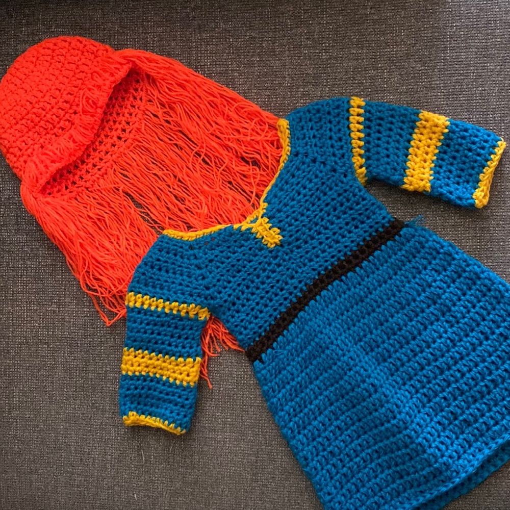 Crochet Merida (Brave) dress